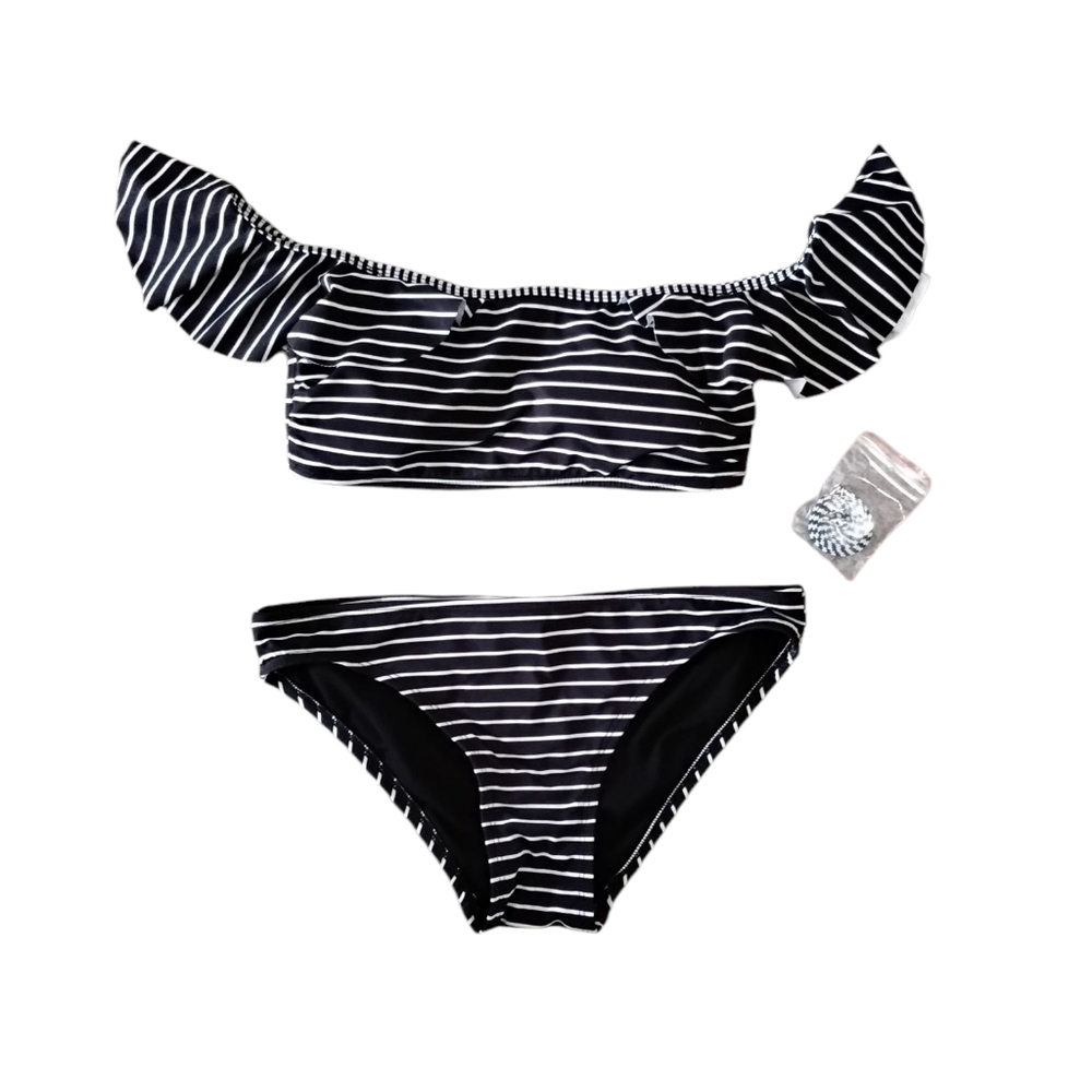 Vince Camuto Bikini Womens Small Preppy Vacation Travel Resortwear Coastal Boho